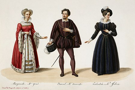 Costume designs for the première of Les Huguenots
