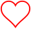 Red-outline heart icon
