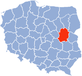 Localisation de Voïvodie de Siedlce