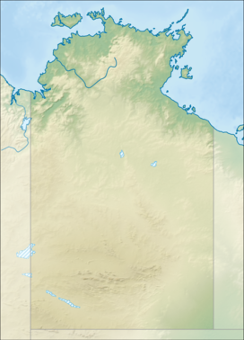 ഹെവിട്രീ ഗ്യാപ് Heavitree Gap is located in Northern Territory