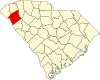 State map highlighting Anderson County