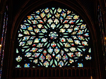 Rose window of Sainte-Chapelle (1485–1498)