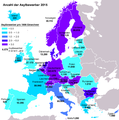 Asylbewerber in Europa 2015