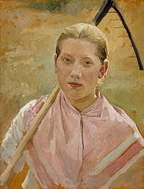 Girl with a rake (1886)