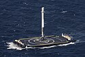 Falcon 9 booster B1021 landed at sea on April 8, 2016