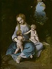 『聖母子と幼い聖ヨハネ』 1516年頃 プラド美術館所蔵