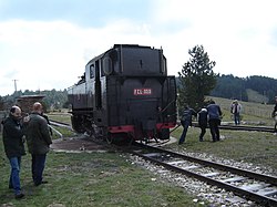 Đầu máy xe lửa FCL 353 tại ga San Nicola-Silvana Mansio