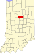 State map highlighting Howard County