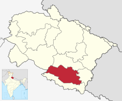Vị trí của Huyện Nainital