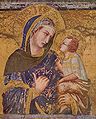 Madonna dei Tramonti iz 14. stoletja Pietra Lorenzettija na platnu.
