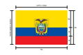 Rozměry ekvádorské vlajky