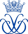Duplo Monograma de SAR Vitória, Princesa Herdeira da Suécia e de SAR Daniel, o Duque da Gotalândia Ocidental