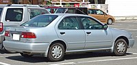1997–1998 Nissan Sunny EX Saloon (first facelift, Japan)