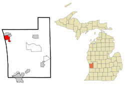 Location of Grand Haven within Michigan