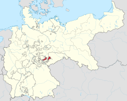 Saxe-Altenburg within the German Empire   The Ernestine duchies after 1825, with Saxe-Altenburg in orange