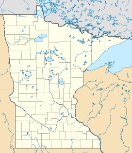 Map showing the location of Insula Lake State Forest