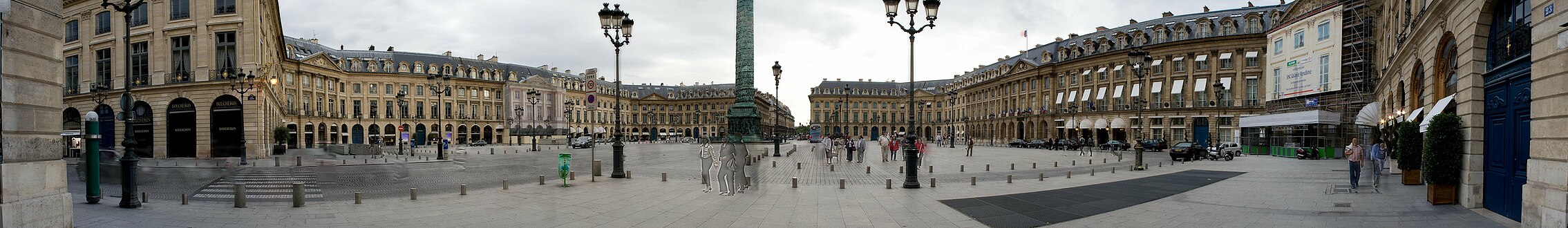 Panoramic view of the Place Vendôme