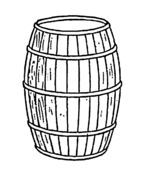 In barrel distortion, straight lines bulge outwards at the center, as in a barrel.