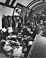 Image 36An air raid shelter in a London Underground station during The Blitz.