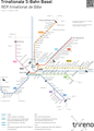 Die Strecke im Netz der trinationalen S-Bahn Basel