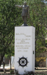 Monumento Miguel Grau Plaza La Paz, Bolivia.