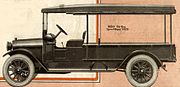 An REO Speed Wagon, from a 1917 advertisement