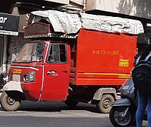 Three wheeler cargo auto-rickshaw used in India