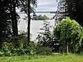Blick vom Park des Schlosses Wiligrad über den Außensee