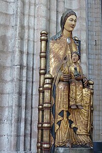 智慧宝座圣母子像，为鲁汶大学校徽来源