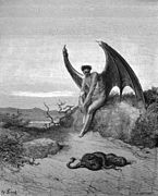 Illustration: Lucifer, the fallen angel from Paradise Lost