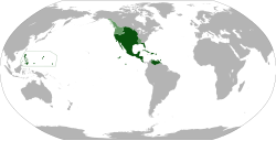 Location of Naujosios Ispanijos vicekaralystė