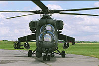 Um helicóptero Mi-35 da aviação militar venezuelana.