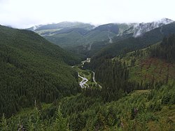 Prislop Pass, connecting Maramureș with Bukovina in northern Romania