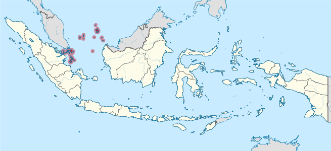 Peta lokasi Provinsi Kepulauan Riau di Indonesia