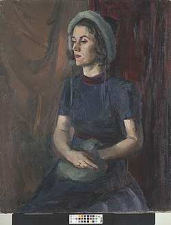 Debora Vaarandi portréja (Kaarel Liimand, 1940)
