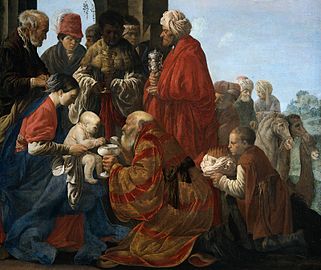 Η Προσκύνηση των Μάγων (1619), 132,5 x 160,5 εκ., Ρέικσμουζεουμ, Άμστερνταμ