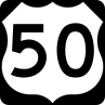 US. Route 50 route marker