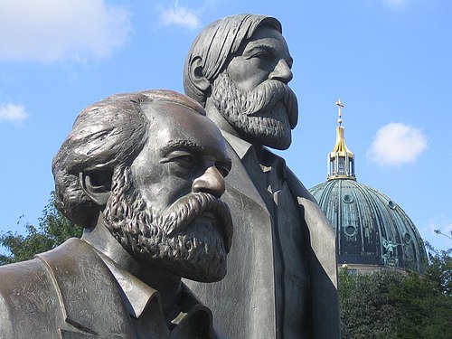 Monument to Karl Marx and Friedrich Engels in Berlin-Mitte