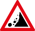 Falling rocks ahead