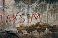 Image 13"TAKSİM" (division) graffiti on a wall in Nicosia in the late 1950s (from Cyprus problem)