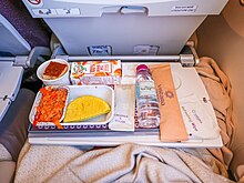 A Vistara economy class in-flight meal