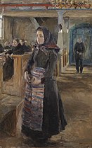 Girl in the Old Church of Keuruu, 1889 (fi) [note 1]