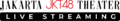 Logo Teater JKT48 khusus jalur siaran live streaming dengan nama "JAKARTA JKT48 THEATER LIVE STREAMING" (akhir Juli 2020 - 26 Mei 2024)