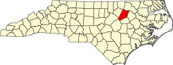 Koartn vo Nash County innahoib vo North Carolina