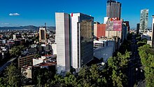 Current building of the Senate of Mexico in Paseo de la Reforma, Mexico City.