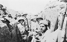1st Herts. Yeomanry in the Suez Canal trenches, 1915