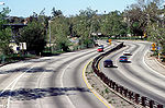Arroyo Seco Parkway looking south from Marmion Way