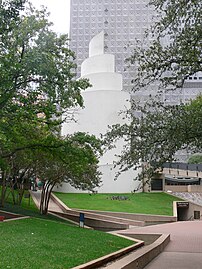 The spiral chapel in Thanks-Giving Square in Dallas,Texas (1977)
