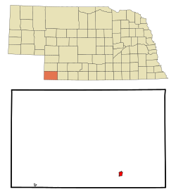 Location within Dundy County and Nebraska