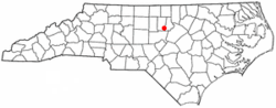 Lokasi di North Carolina